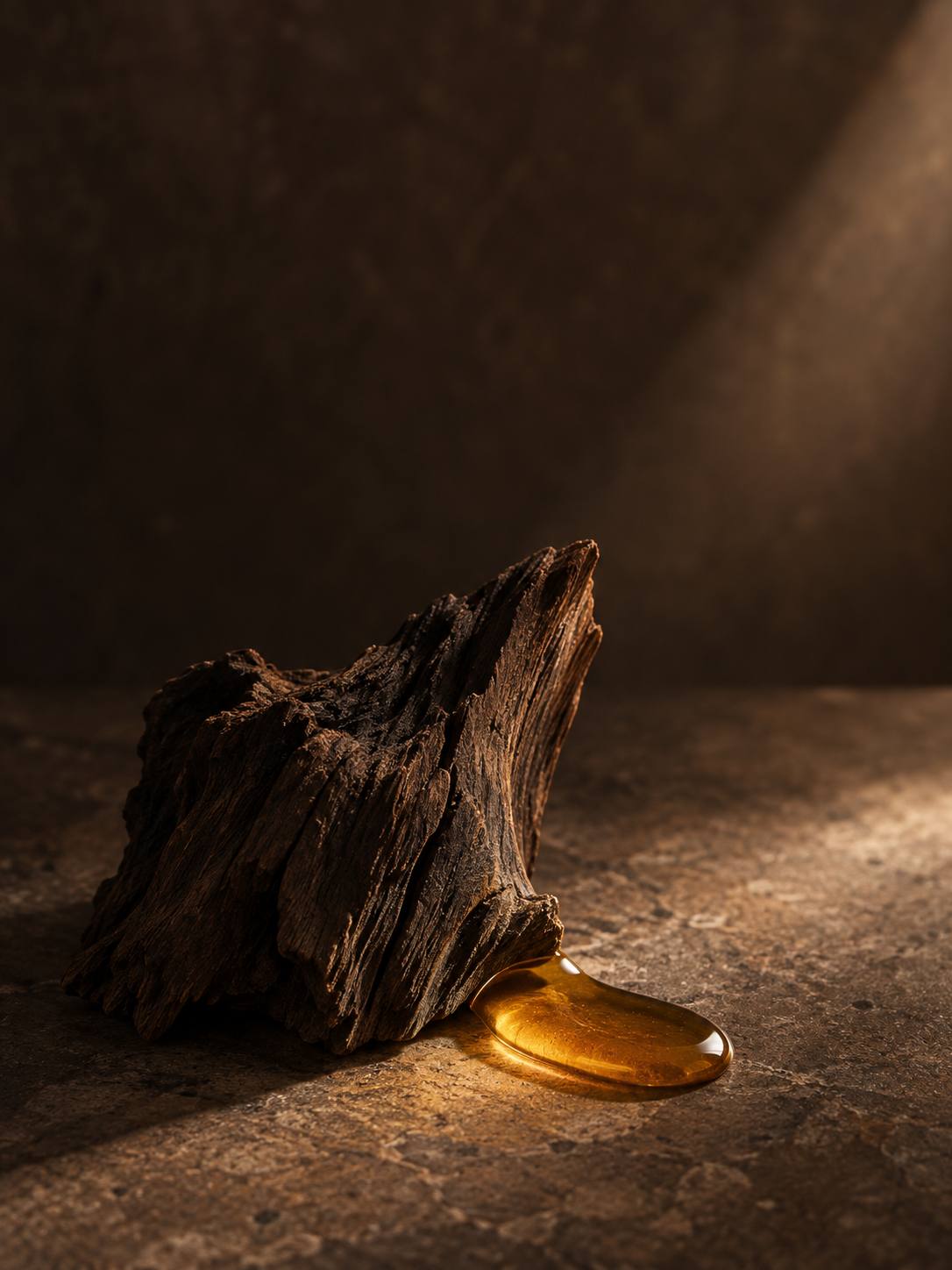 Woody Amber scent mood with warm woods and amber tones